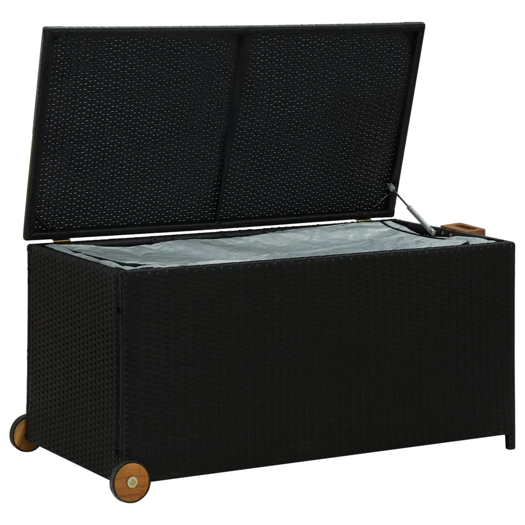 Outdoor Storage Garden Patio Deck Cushion Box Chest Cabinet PE Rattan