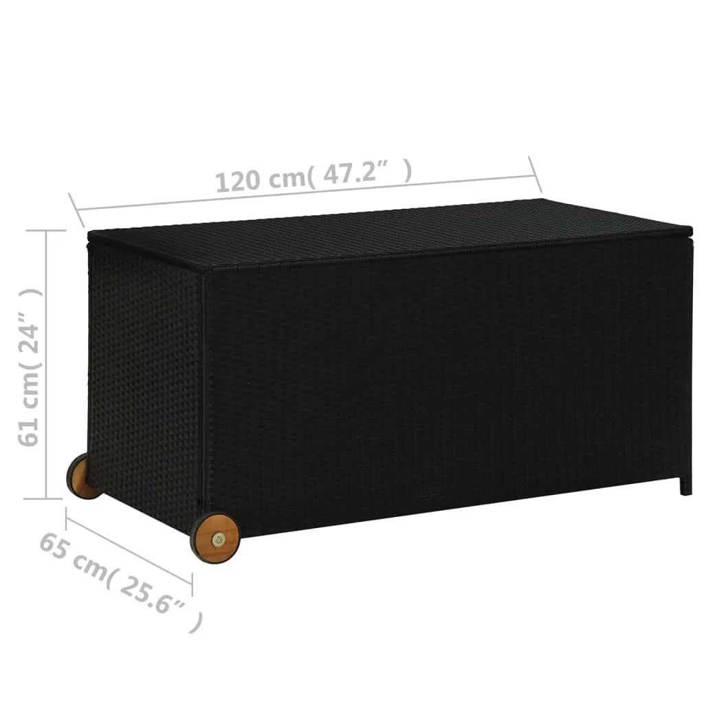 Outdoor Storage Garden Patio Deck Cushion Box Chest Cabinet PE Rattan