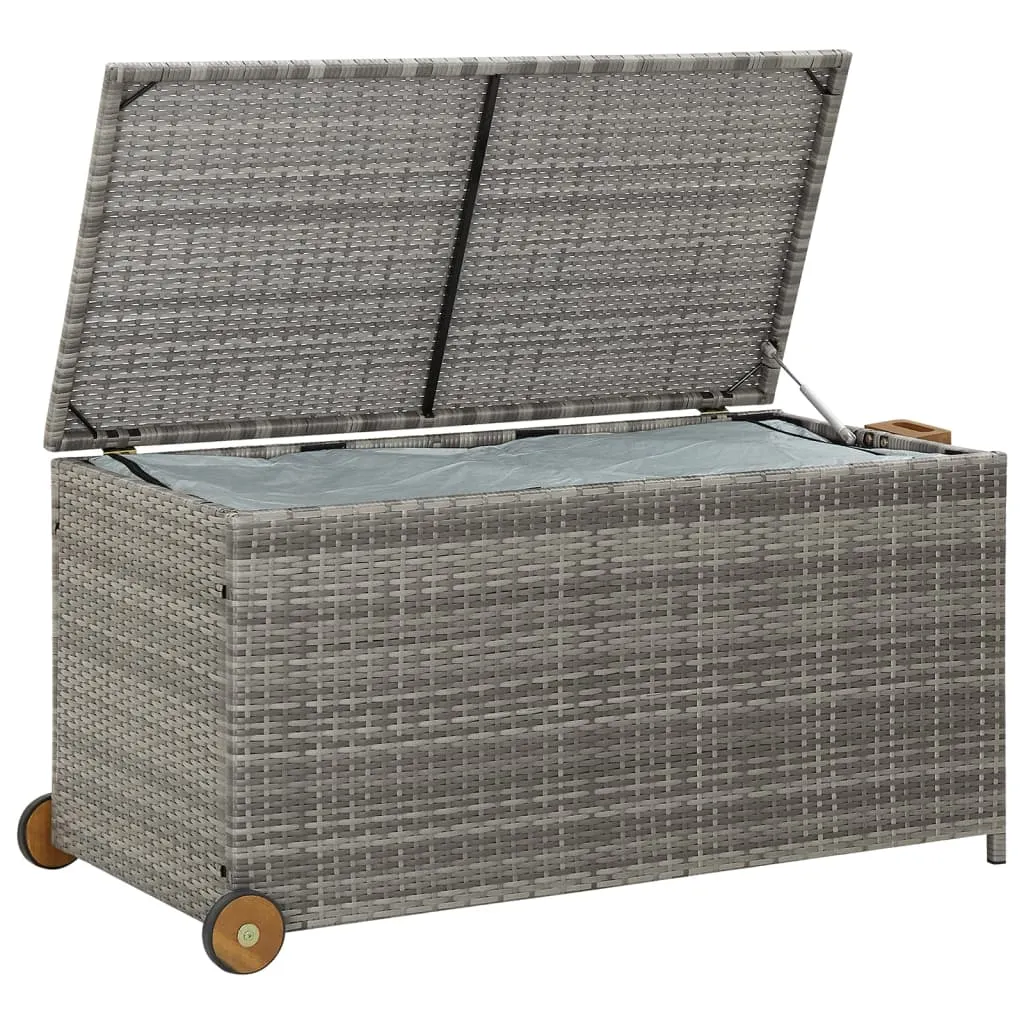 Outdoor Storage Garden Patio Deck Cushion Box Chest Cabinet PE Rattan