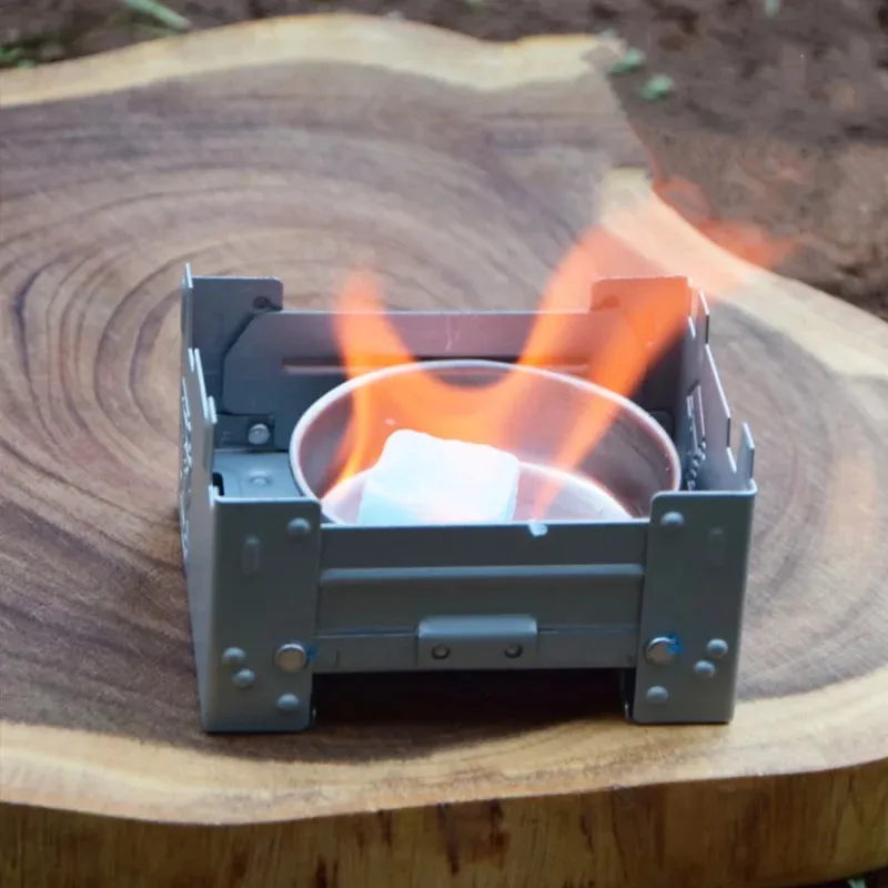 Outdoors Portable Solid Alcohol Fuel Folding Furnace Mini Picnic Burner