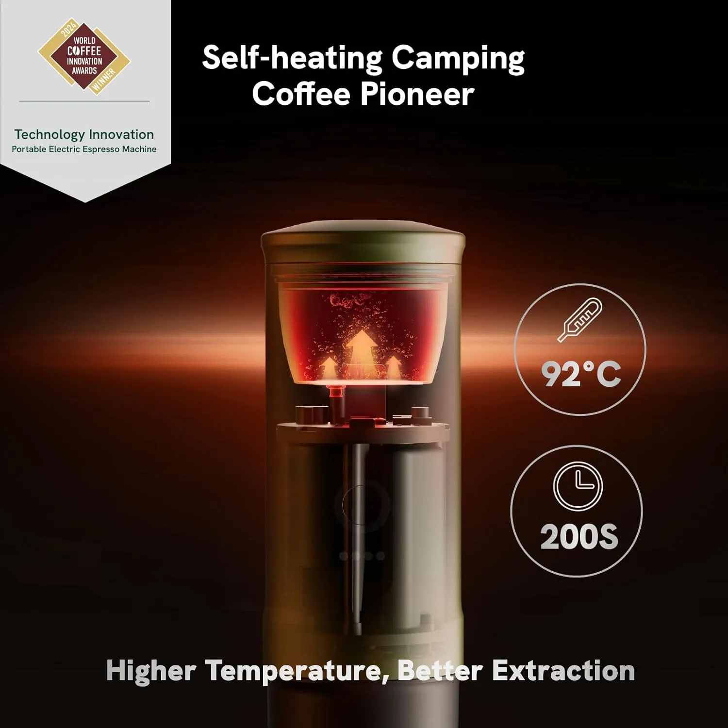 OutIn Nano Portable Electric Espresso Machine with 3-4 Min Self-Heating, 20 Bar Mini Small 5V Car Coffee Maker, Compatible with NS Capsule & Ground Coffee for Camping, Travel, RV, Hiking, Office