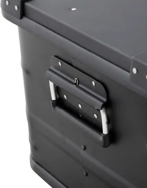 Overland Vehicle Systems Aluminum Box Storage 53QT - Universal Purpose - Heavy Duty Foldable Handles - Heavy Duty Nylon Interior Straps - Boxes are Stackable