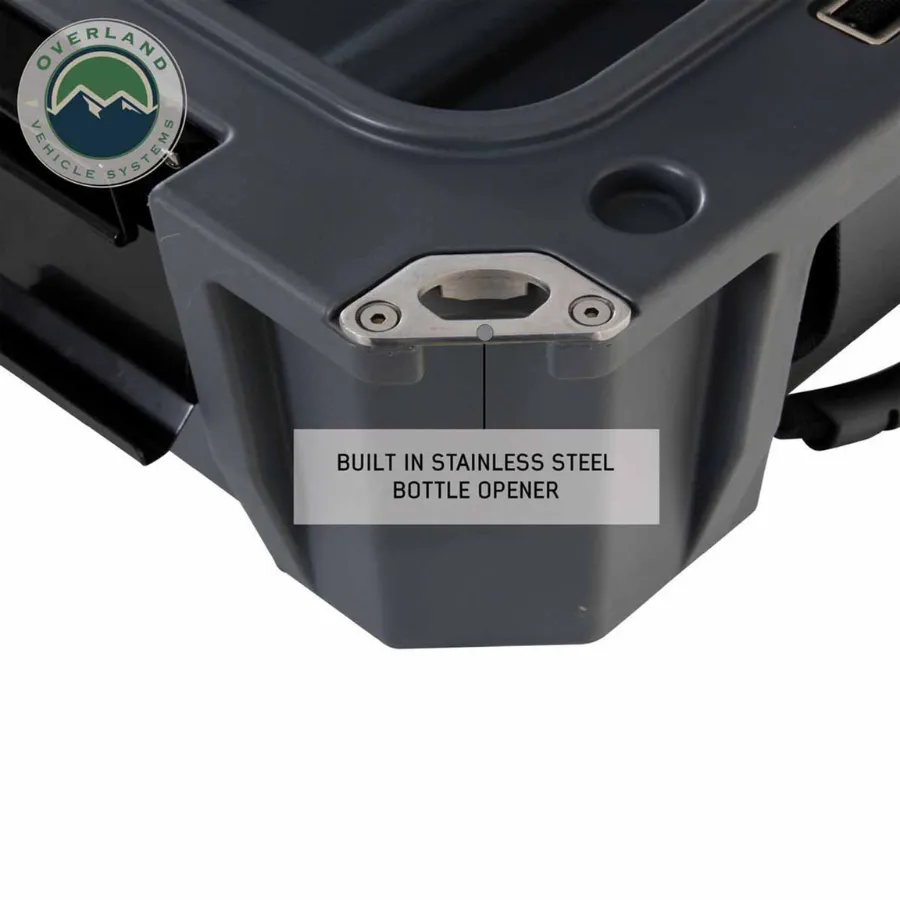 OVS D.B.S. - Dark Grey 117 QT Dry Box With Drain and Bottle Opener