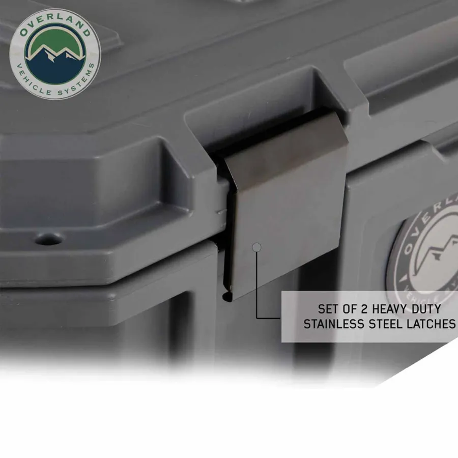 OVS D.B.S. - Dark Grey 117 QT Dry Box With Drain and Bottle Opener