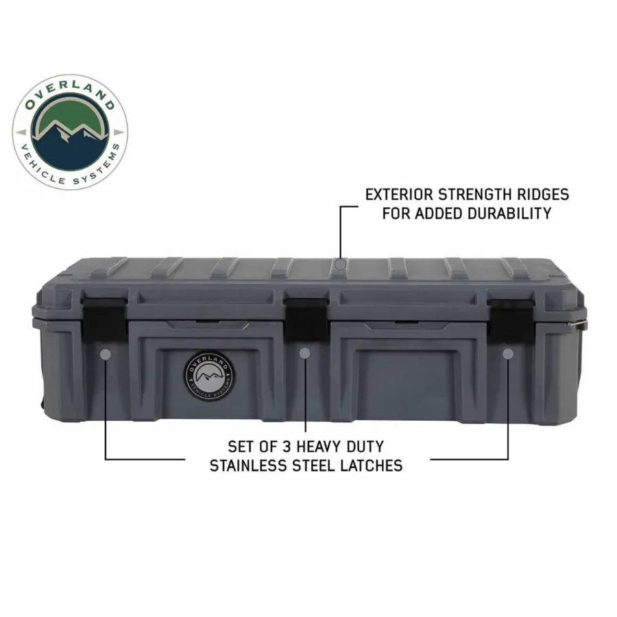 OVS D.B.S. - Dark Grey 117 QT Dry Box With Drain and Bottle Opener