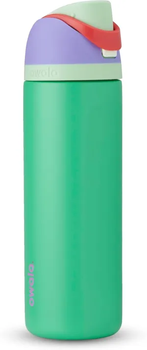 Owala Disney Princess FreeSip Insulated Stainless Steel Water Bottle with Straw for Sports and Travel, BPA-Free Sports Water Bottle, 24 oz, Ariel
