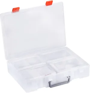 PATIKIL 1600  Baseball Card Storage Box, 1 Set Clear Sports Cards Holder Organizer, Plastic Display Case Container for Baseball Basketball Football