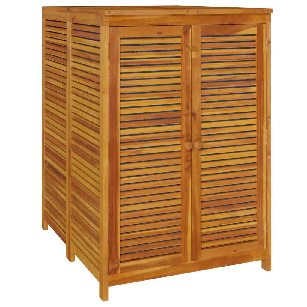 Patio Storage Box Outdoor Lockable Storage Tool Chest Solid Wood Acacia