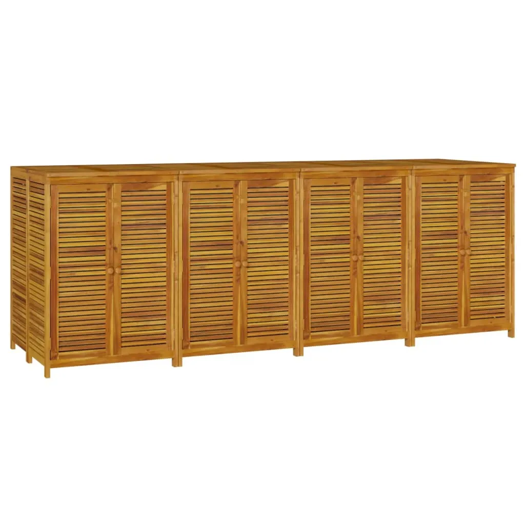 Patio Storage Box Outdoor Lockable Storage Tool Chest Solid Wood Acacia