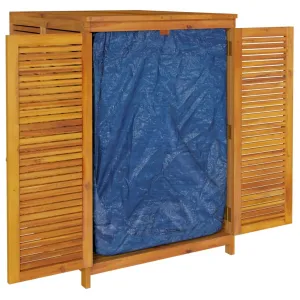 Patio Storage Box Outdoor Lockable Storage Tool Chest Solid Wood Acacia