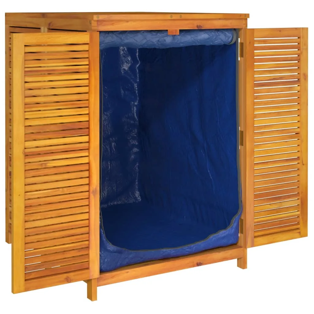 Patio Storage Box Outdoor Lockable Storage Tool Chest Solid Wood Acacia