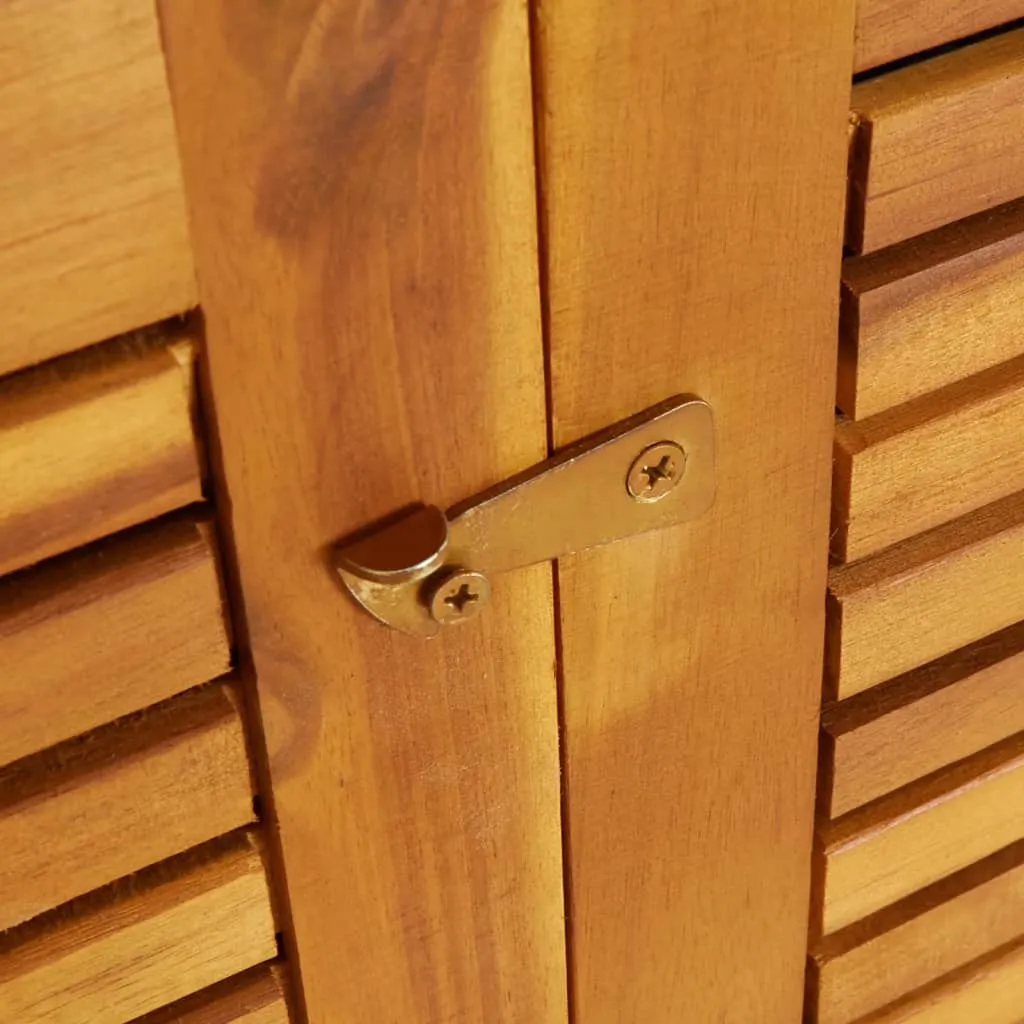 Patio Storage Box Outdoor Lockable Storage Tool Chest Solid Wood Acacia