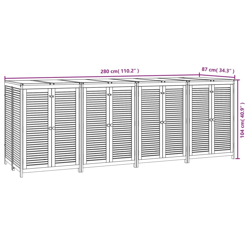 Patio Storage Box Outdoor Lockable Storage Tool Chest Solid Wood Acacia