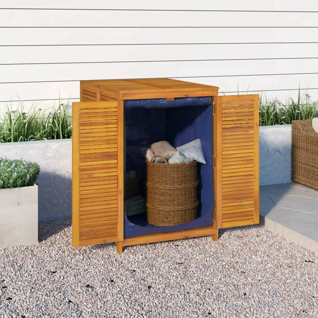 Patio Storage Box Outdoor Lockable Storage Tool Chest Solid Wood Acacia
