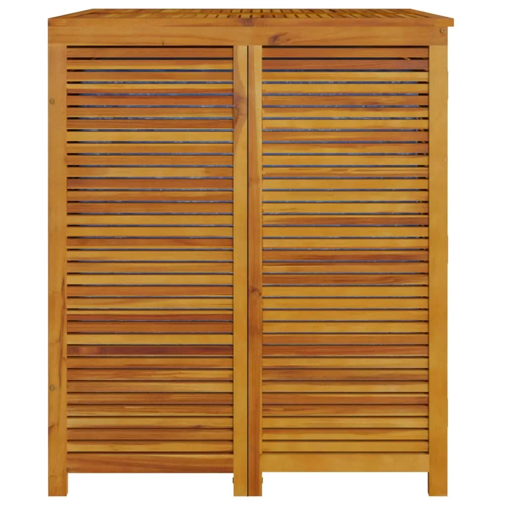 Patio Storage Box Outdoor Lockable Storage Tool Chest Solid Wood Acacia