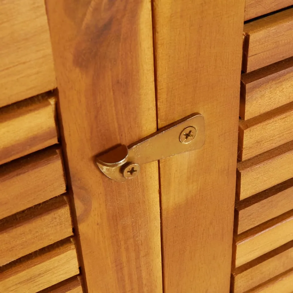 Patio Storage Box Outdoor Lockable Storage Tool Chest Solid Wood Acacia
