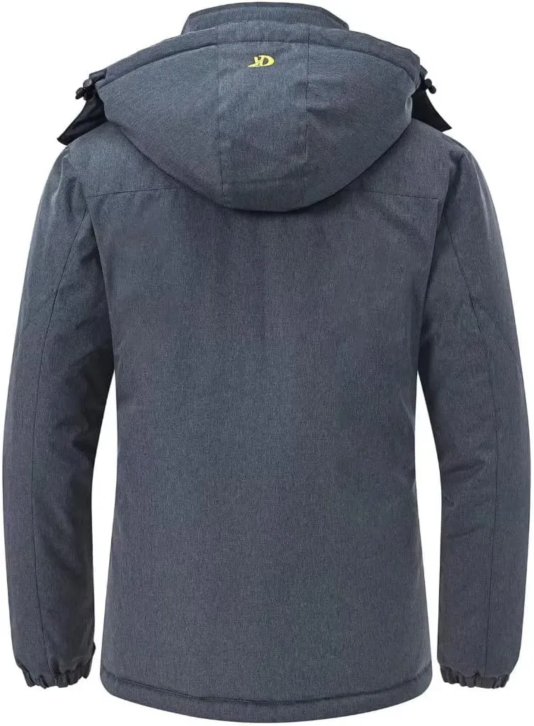 Pdbokew Women's Skiing Snowboarding Jackets Fleece Hood Mountain Snow Coat