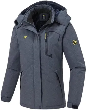 Pdbokew Women's Skiing Snowboarding Jackets Fleece Hood Mountain Snow Coat