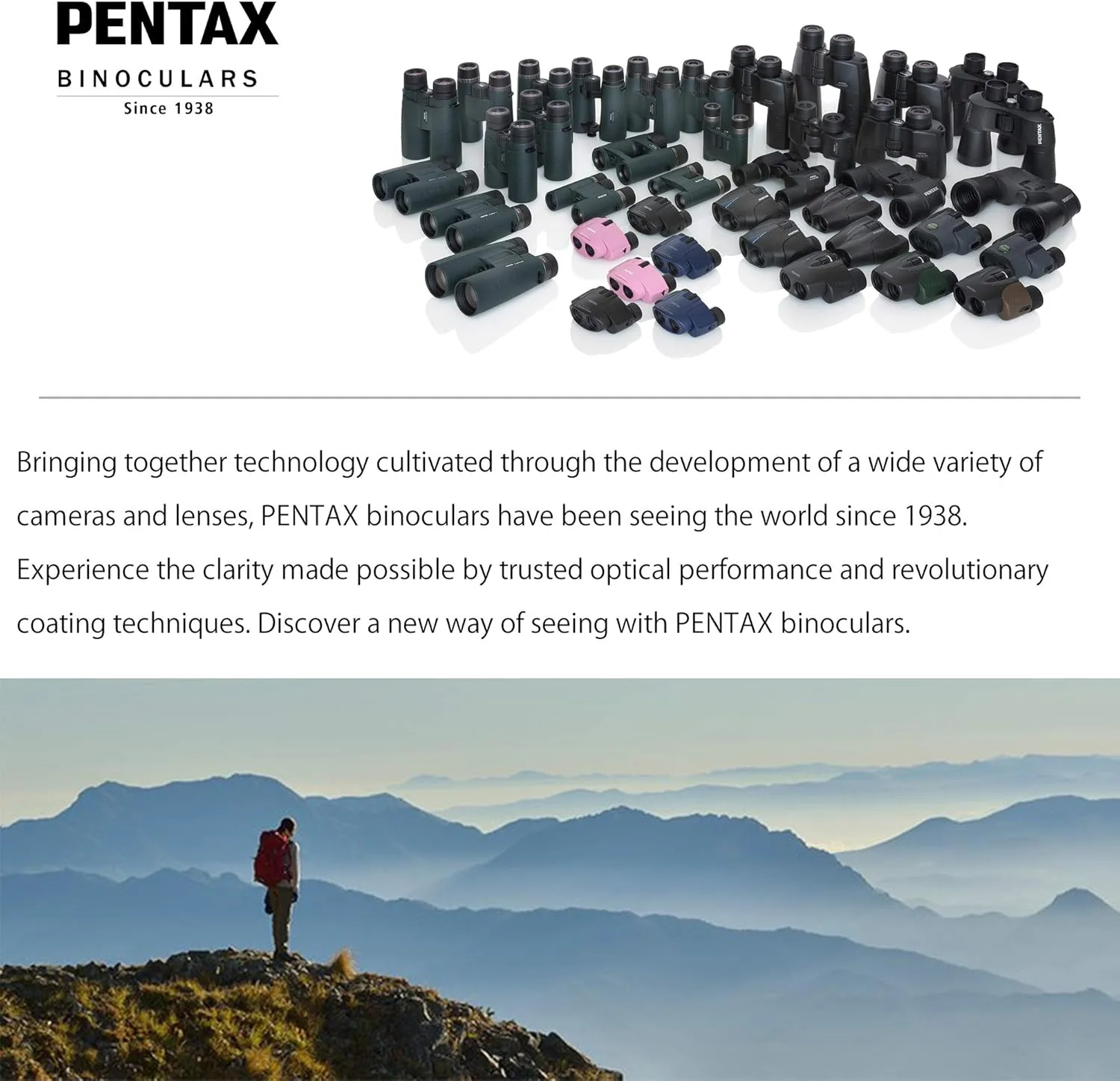 PENTAX Binoculars UD 9x21 Green. A bright, clear field of view, a compact, lightweight body with roof prism, Fully Multi-Coated optics provides excellent image performance. Concerts Sports Traveling.