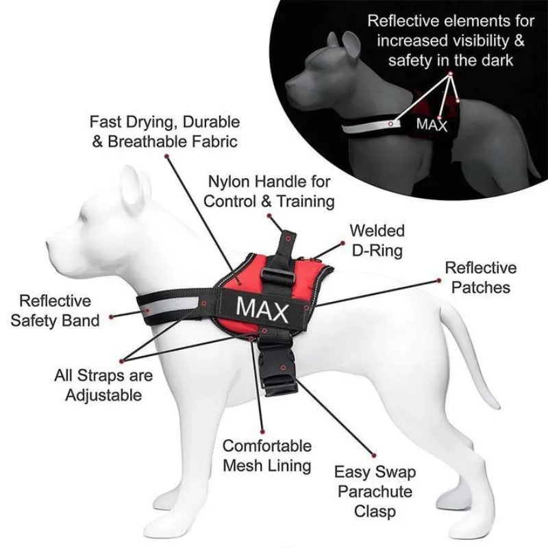 PERSONALIZED CUSTOM DOG HARNESS
