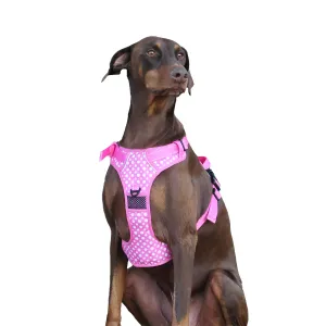 Pink Polka Dots Adjustable Super Harness