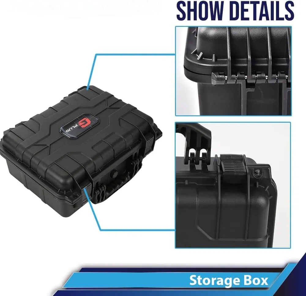 PIT66 Graded Card Storage Box, Trading Card Storage Box, Compatible With BGS PSA SGC FGS Graded Sports Trading Cards More than 40pcs, Impact Absorbing Foam Slots, Includes Padlock, Black