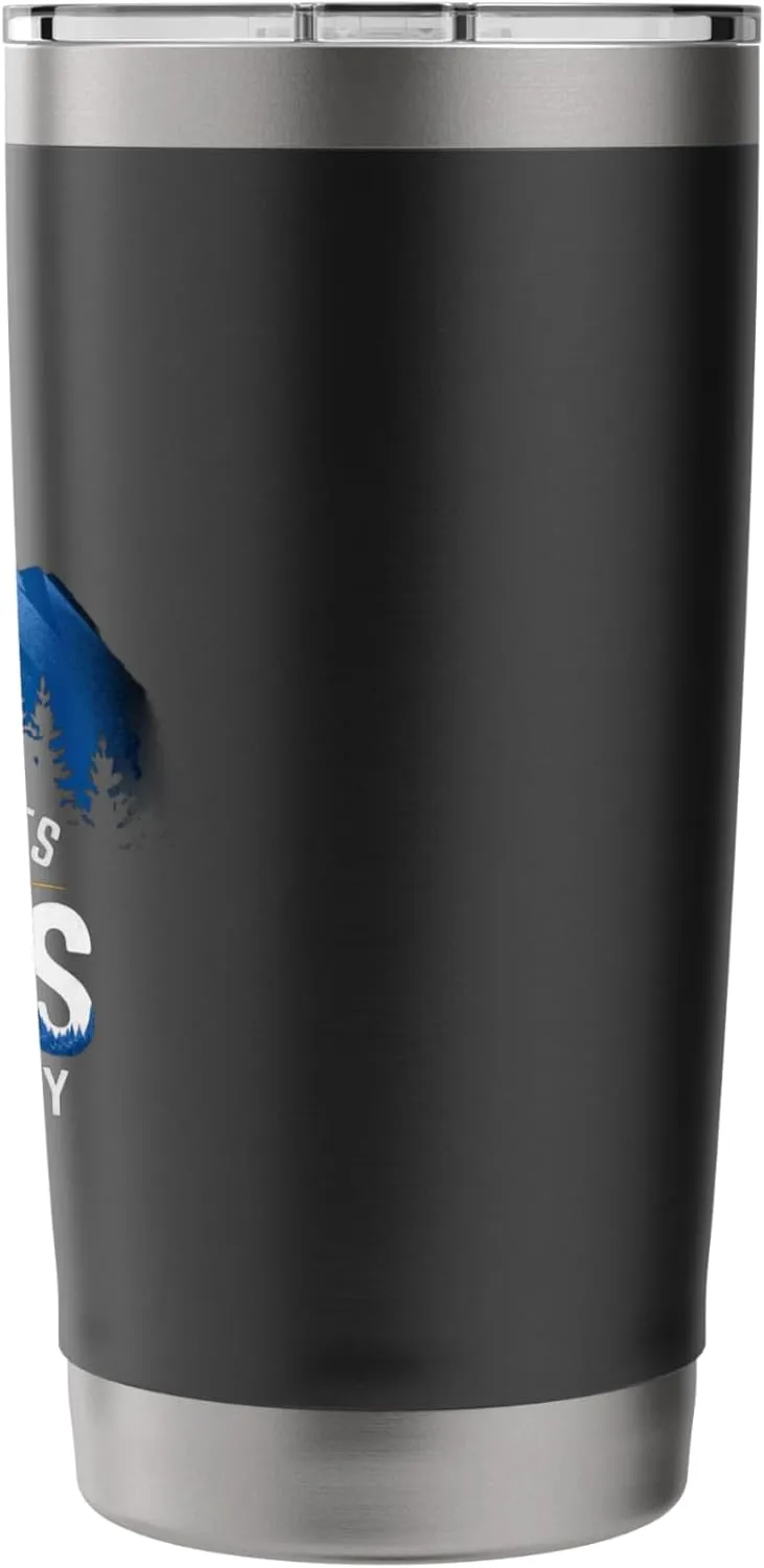 Pitching Tents Where Peaks Touch the Sky Alpine Camping Stainless Steel Insulated Tumbler