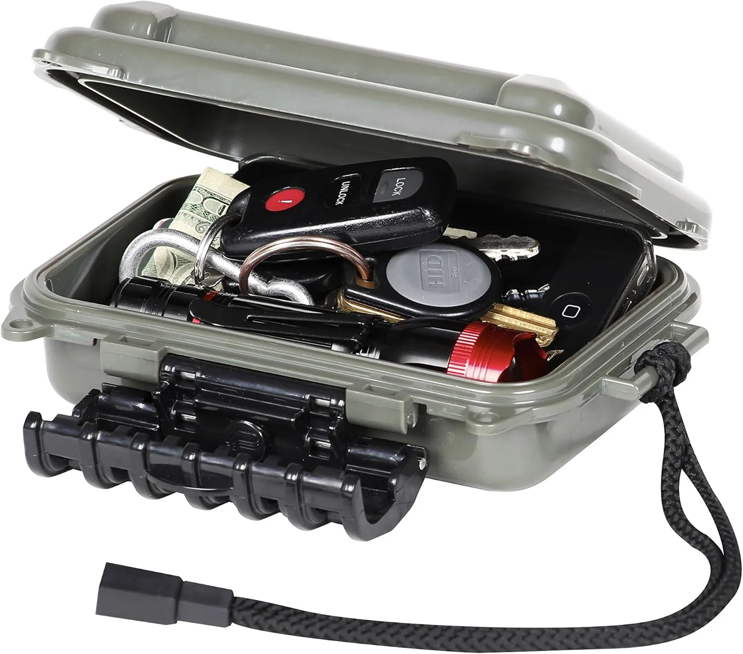 Plano Hunter Green Waterproof Storage Box, Compact, 6.5 x 4.5 x 2.13