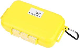 Plastic Waterproof Shockproof Box Outdoor Waterproof Airtight Survival Case Storage Case Floating Hard Shell Wet Dry Box Carry Box Container Marine Fishfinder Case 4 Colors(Yellow) Cajas Buceo Cr