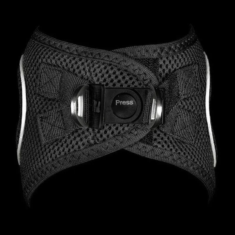 plush adjustable harness - black