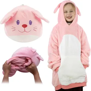 Plushible Wearable Blanket Hoodie - Cozy Blanket Hoodie Snuggies for Adults with Front Pocket, Ideal Presents for Birthdays