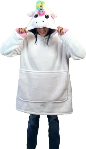 Plushible Wearable Blanket Hoodie - Cozy Blanket Hoodie Snuggies for Adults with Front Pocket, Ideal Presents for Birthdays