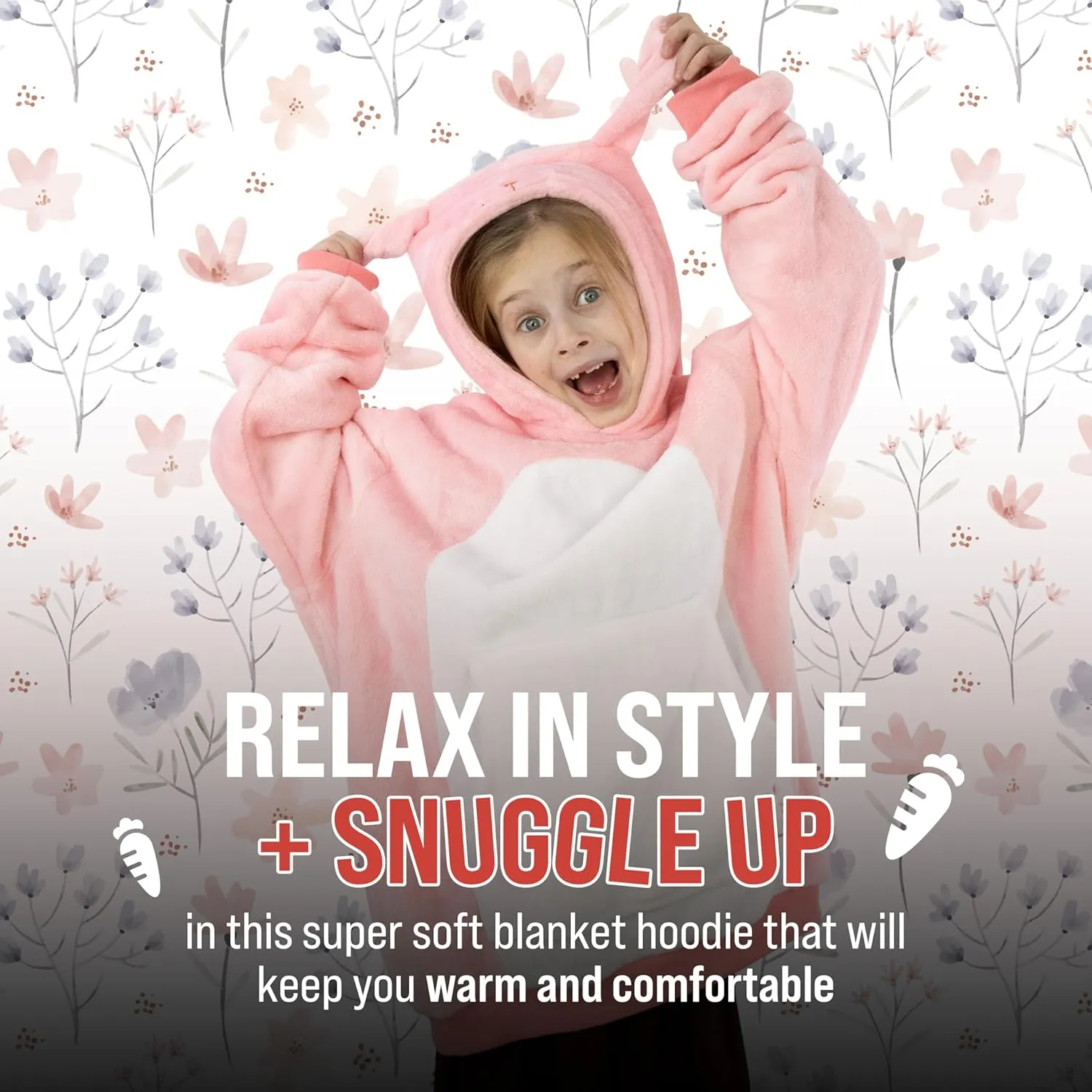 Plushible Wearable Blanket Hoodie - Cozy Blanket Hoodie Snuggies for Adults with Front Pocket, Ideal Presents for Birthdays
