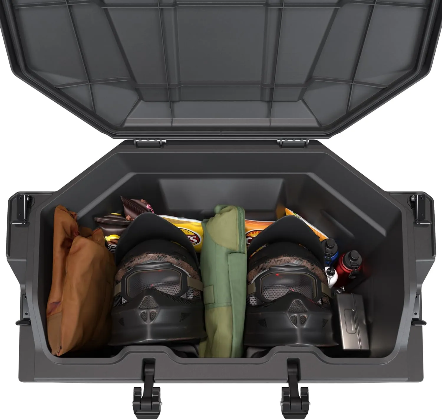 Polaris RZR Cargo Box 73 Quart for Specific Turbo R & R 4, Pro XP & XP 4 Models, Lock & Ride Technology, Waterproof Polypropylene, Easy Install, Storage Ideas for Food, Gear, Tools, Clothing - 2883751