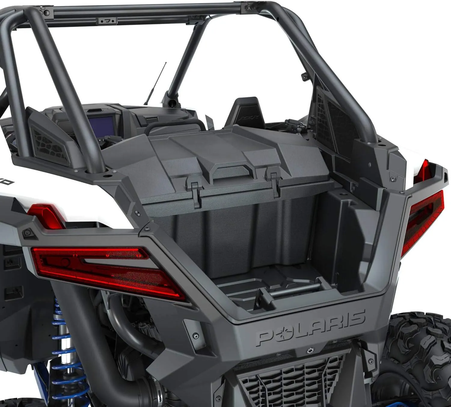 Polaris RZR Cargo Box 73 Quart for Specific Turbo R & R 4, Pro XP & XP 4 Models, Lock & Ride Technology, Waterproof Polypropylene, Easy Install, Storage Ideas for Food, Gear, Tools, Clothing - 2883751