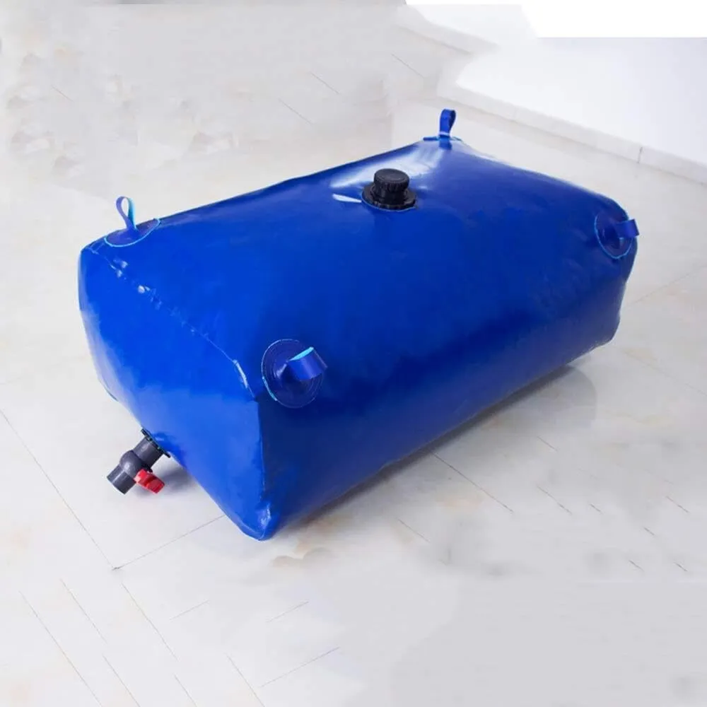 Portable Foldable Rain Barrel Water Tank, Large Capacity PVC Water Storage Bag with Faucet, Emergency Garden Irrigation & Water Storage Tank (240L-2100L)(1000L(264gal))
