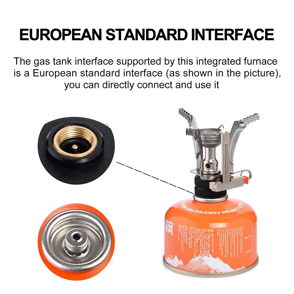 Portable folding outdoor stove cookware gas burner camping stove for hiking picnic BBQ gas stove tank cooker furnace end