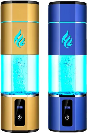 Portable Hydrogen Water Generator Bottle, with SPE Technology, Up to 5000PPB, Super Saturated Hydrogen-Rich Water Cup, Ionizer Health Cup for Home Travel