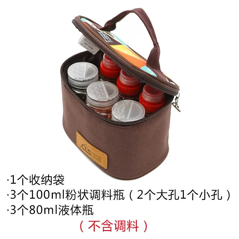 Portable Outdoor Camping Kitchen Set with Seasoning Jar