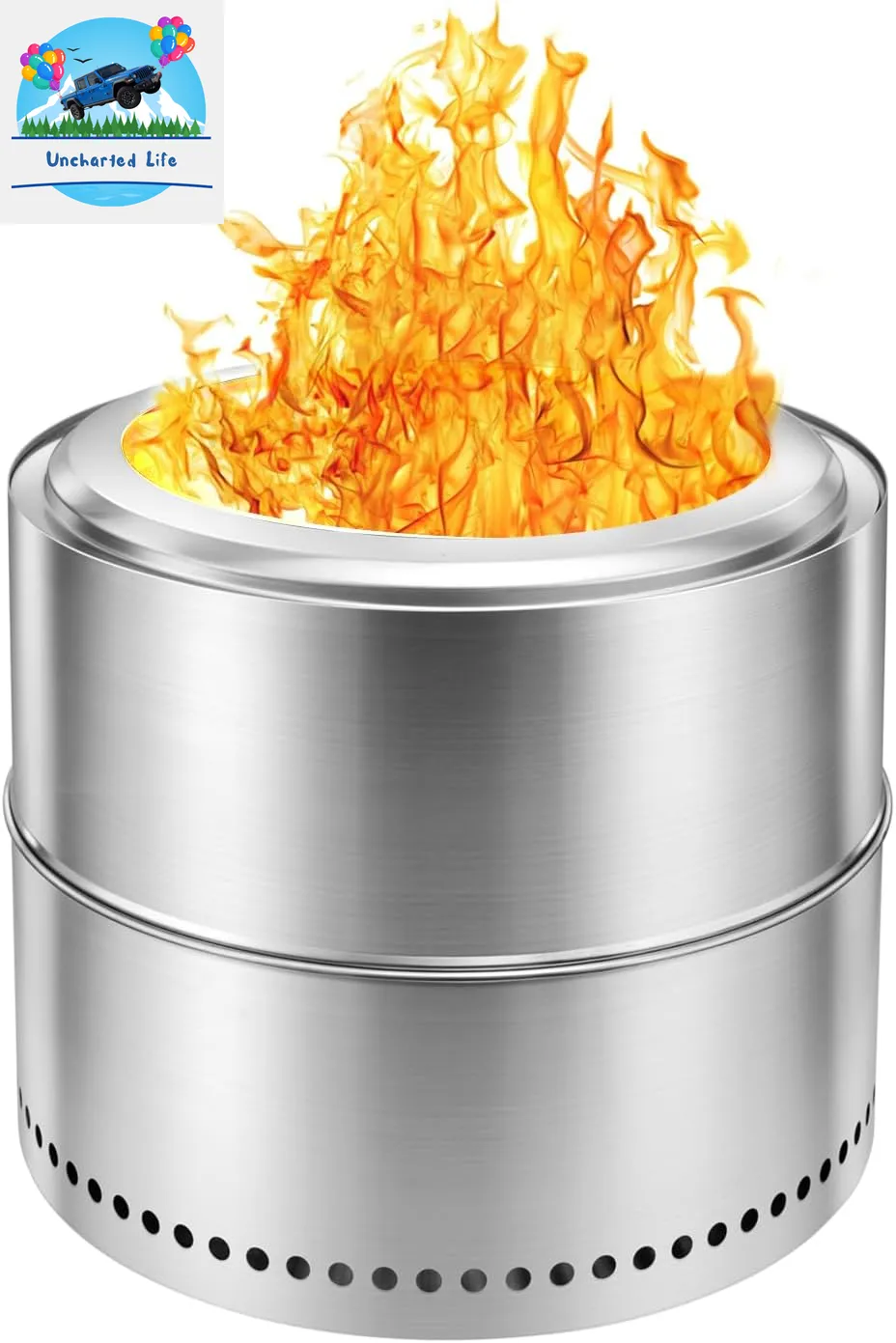 Premium 304 Stainless Steel Portable Fire Pit – Ideal for Glamping