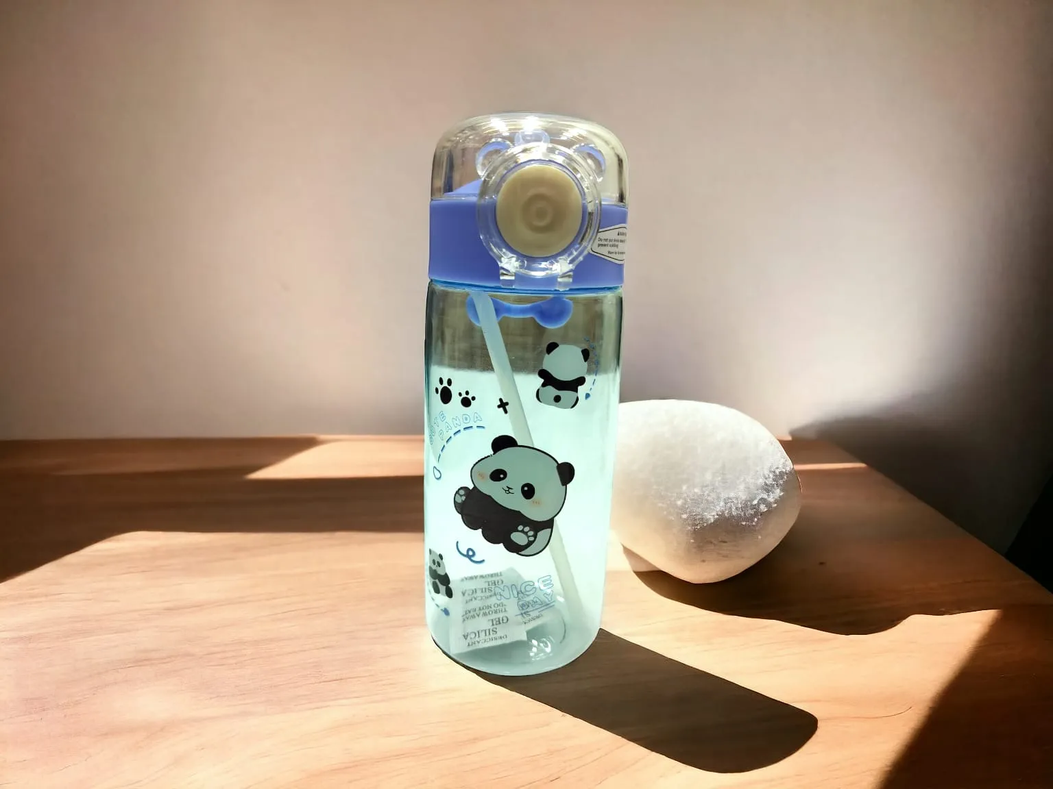 Printed Panda Theme Water Bottle(600ml)