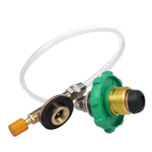 Propane Refill Adapter for Camping Stove Flat Cylinder Tank