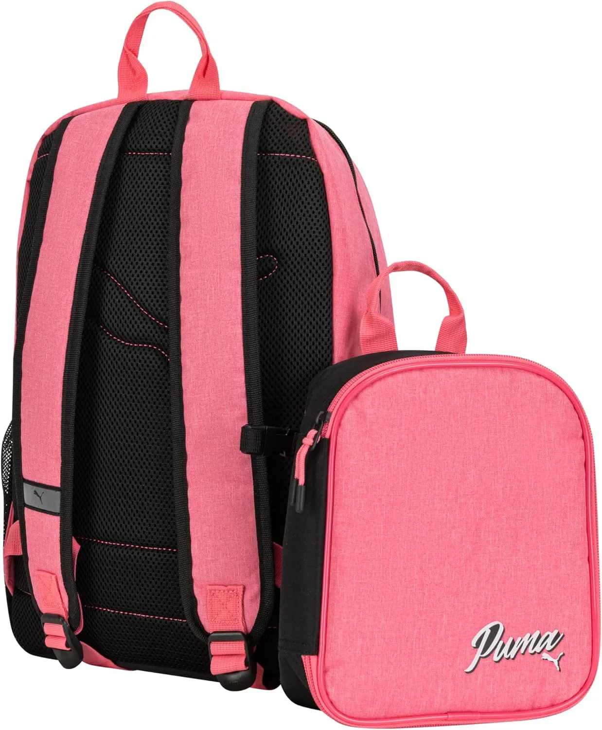 PUMA Unisex Kid's Colony Lunch Kit & Backpack Combo, Magic Rose Heather, Medium
