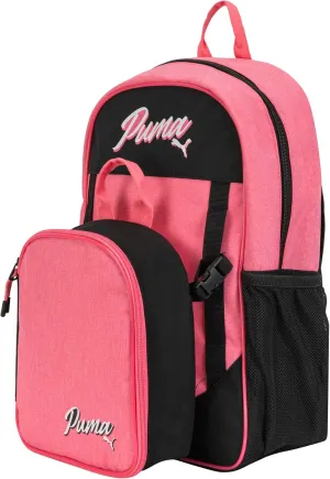PUMA Unisex Kid's Colony Lunch Kit & Backpack Combo, Magic Rose Heather, Medium