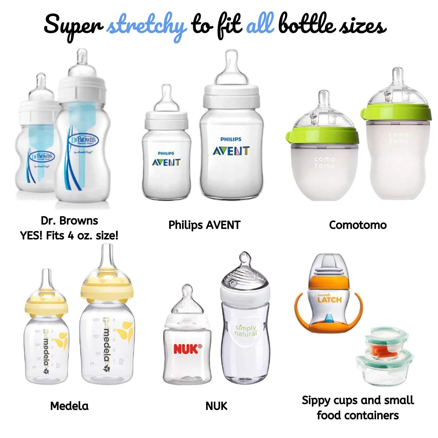 Pumpkin Doodle-The Original Write and Reuse Baby Bottle Labels for Daycare (Pink-Small) Compatible with Dr. Brown's 4oz Bottle
