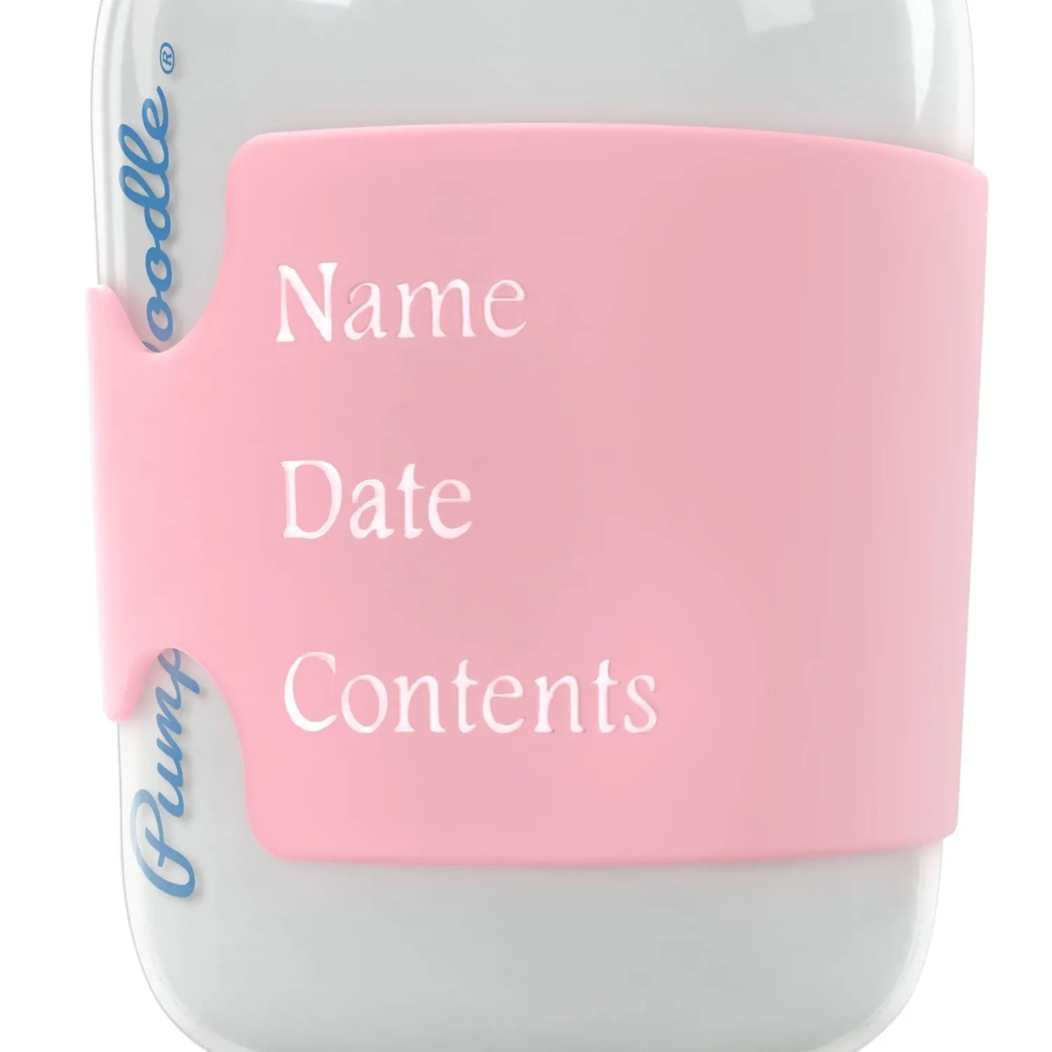 Pumpkin Doodle-The Original Write and Reuse Baby Bottle Labels for Daycare (Pink-Small) Compatible with Dr. Brown's 4oz Bottle