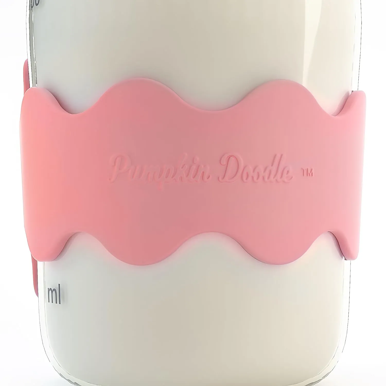Pumpkin Doodle-The Original Write and Reuse Baby Bottle Labels for Daycare (Pink-Small) Compatible with Dr. Brown's 4oz Bottle