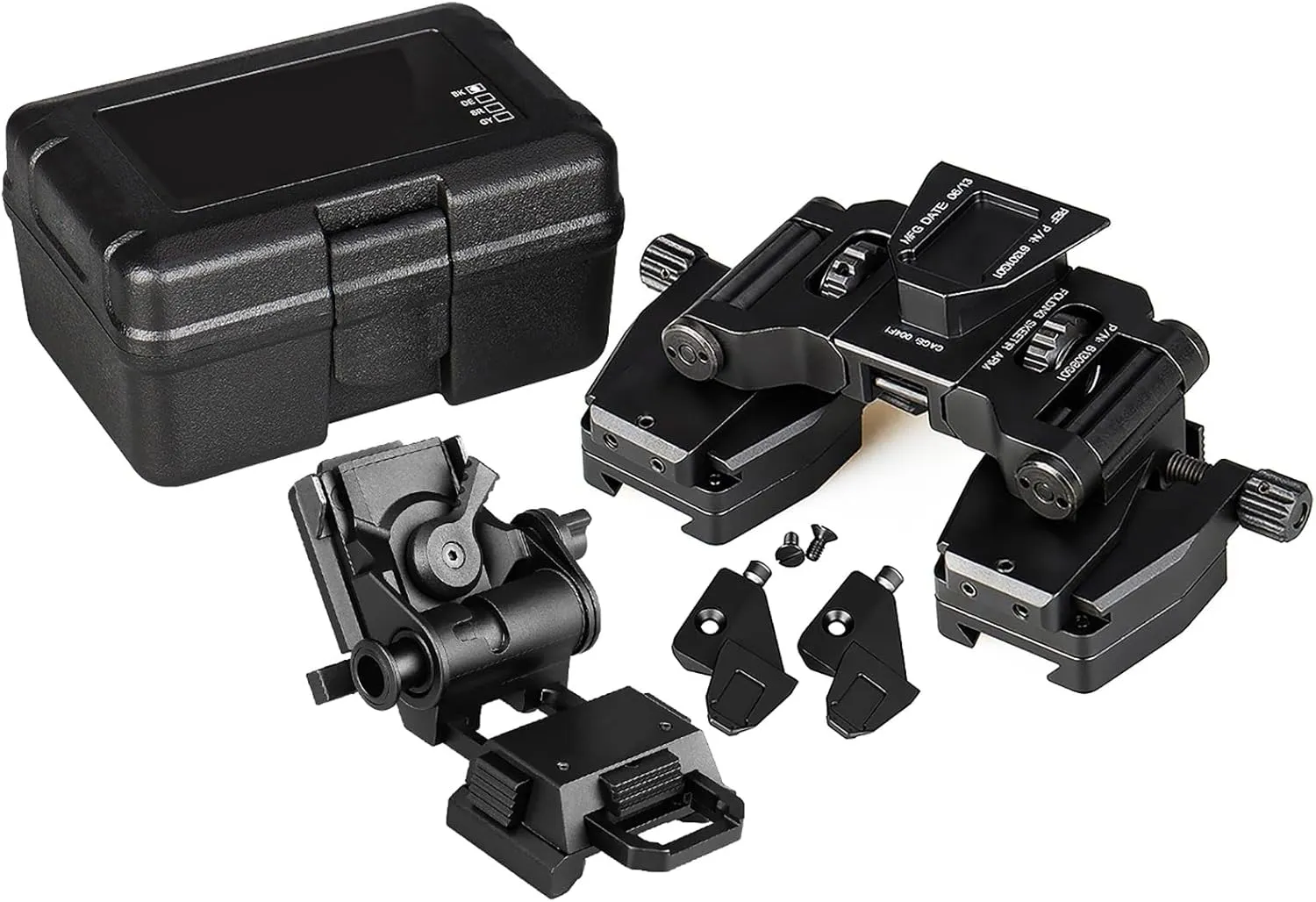 PVS-14 Light Weight Dual Tube Mounting System Set IC AN/PVS-14LW，Night Vision Goggles Night Vision Adapter for PVS-14 Night Vision Binoculars Binocular - Fully Anodized Aluminum Alloy