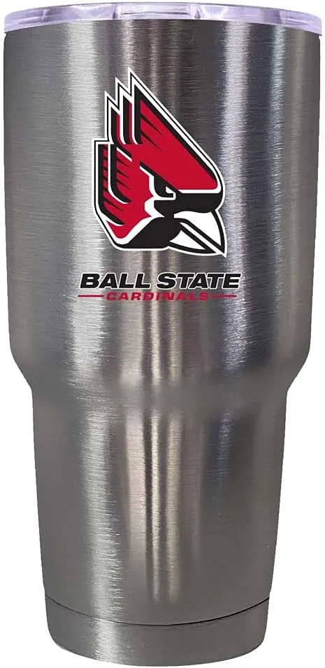 R and R Imports Ball State University 24 oz Insulated Stainless Steel Tumbler colorless Officially Licensed Collegiate Product