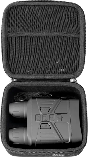 RAIACE Hard Travel Storage Case Compatible with HEXEUM/for Fvtga Night Vision for Goggles, Protective Carrying Bag for Night Vision Binoculars. (case only) - Black